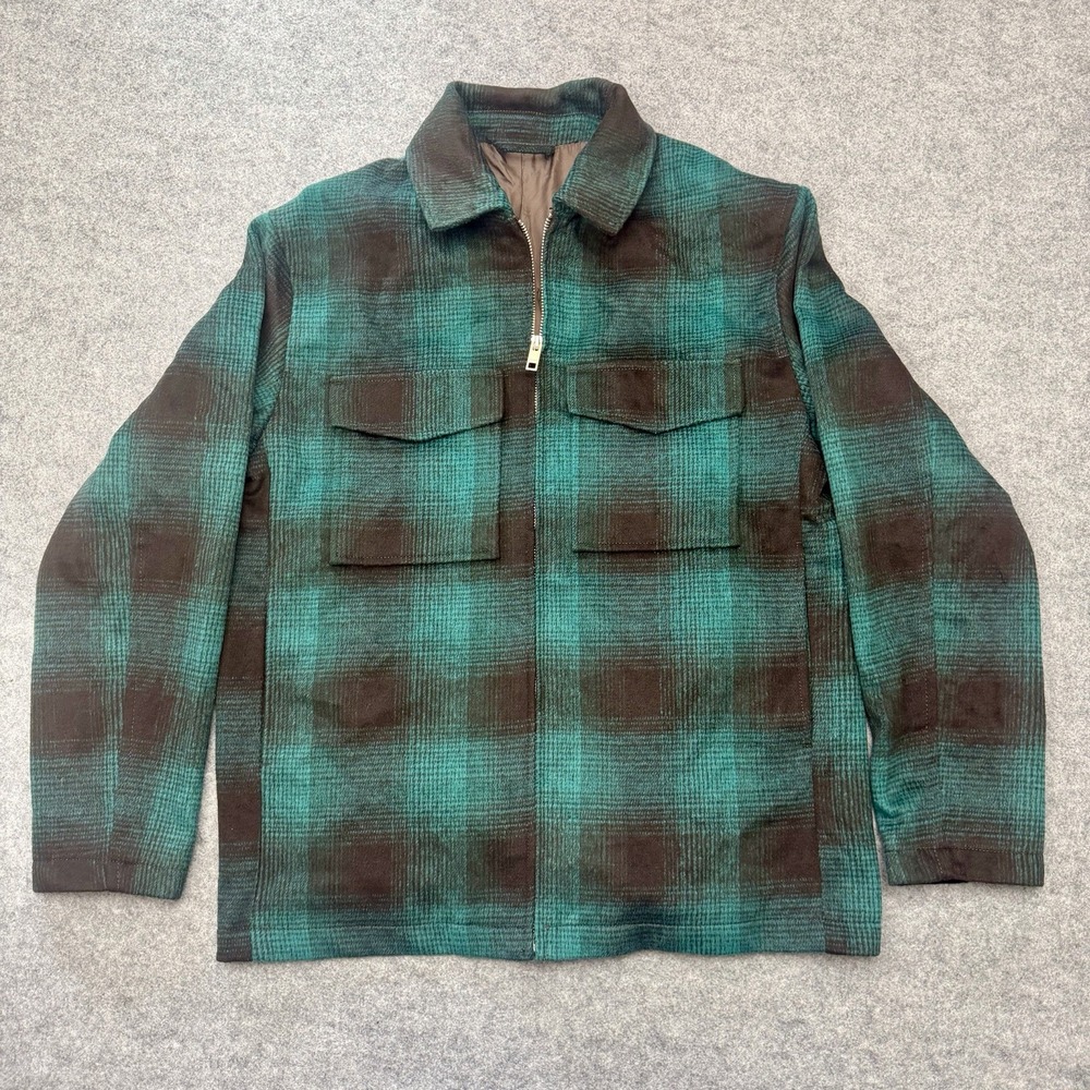H&M Plaid Jacket M Thick Fabric With Inner Lining, Pockets Inside Outside Medium